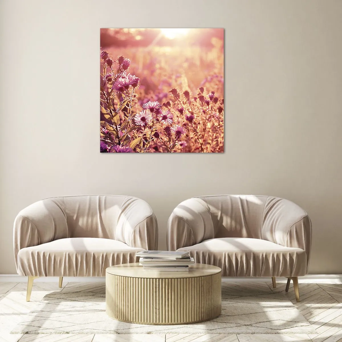 Tablou pe sticlă - Înainte ca vara să plece - 70x70 cm