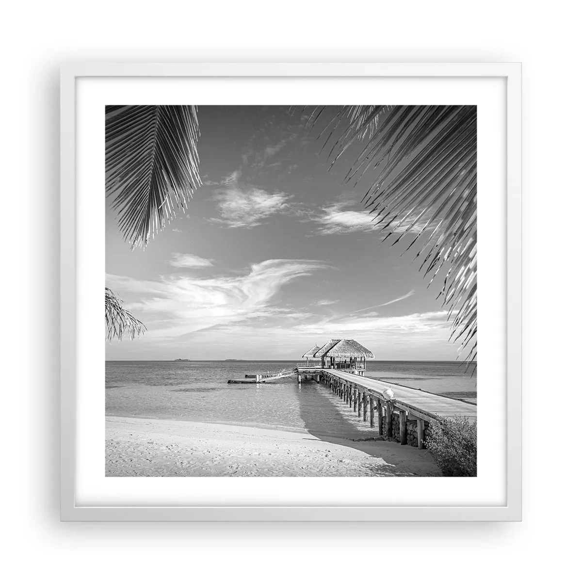 Poster în ramă albă - O amintire sau un vis? - 50x50 cm