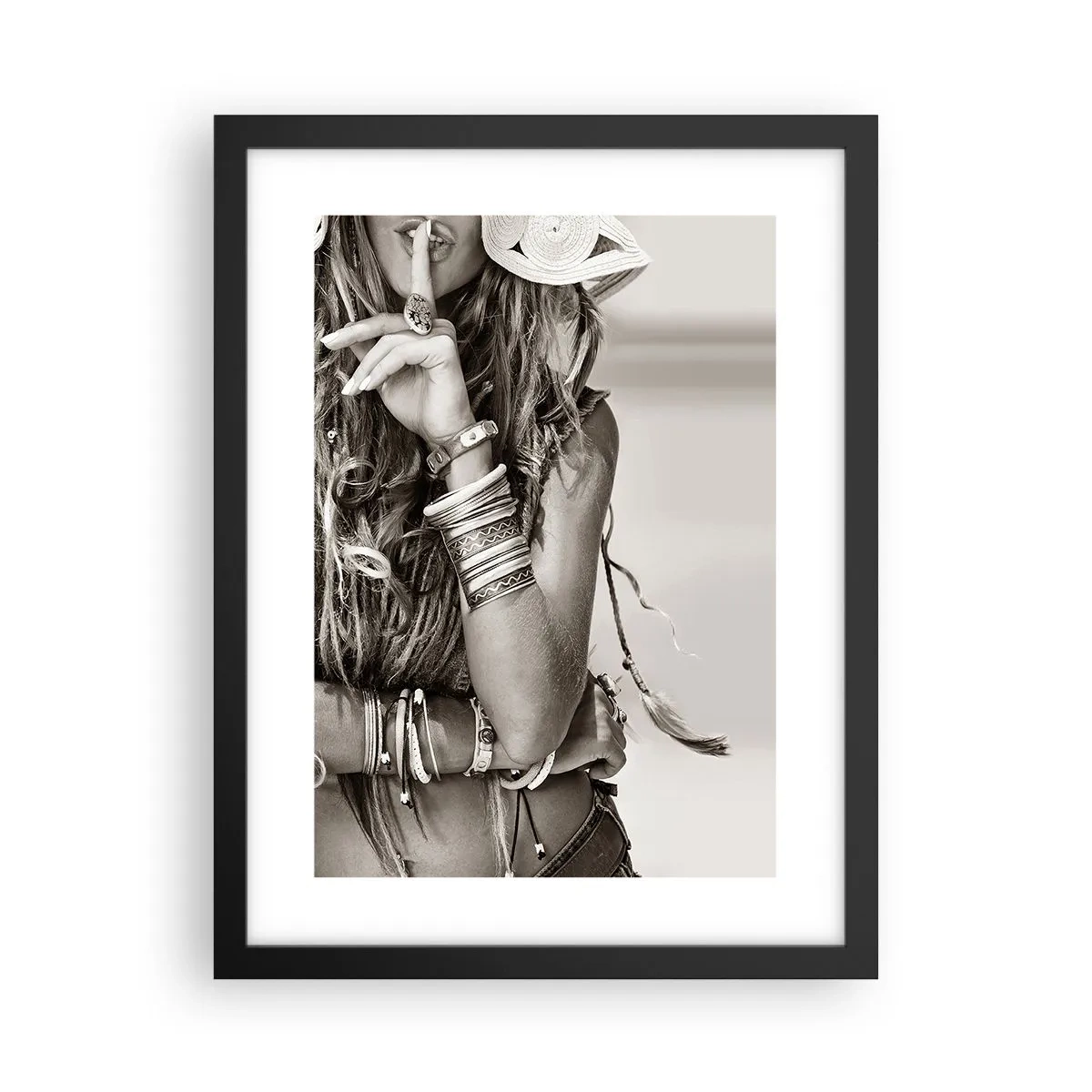 Poster în ramă neagră - Ca o fată - 30x40 cm