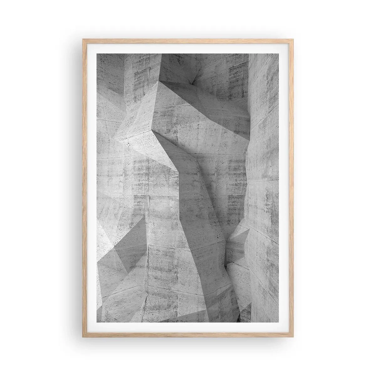 Poster în ramă de stejar deschis - O adevărată provocare - 70x100 cm