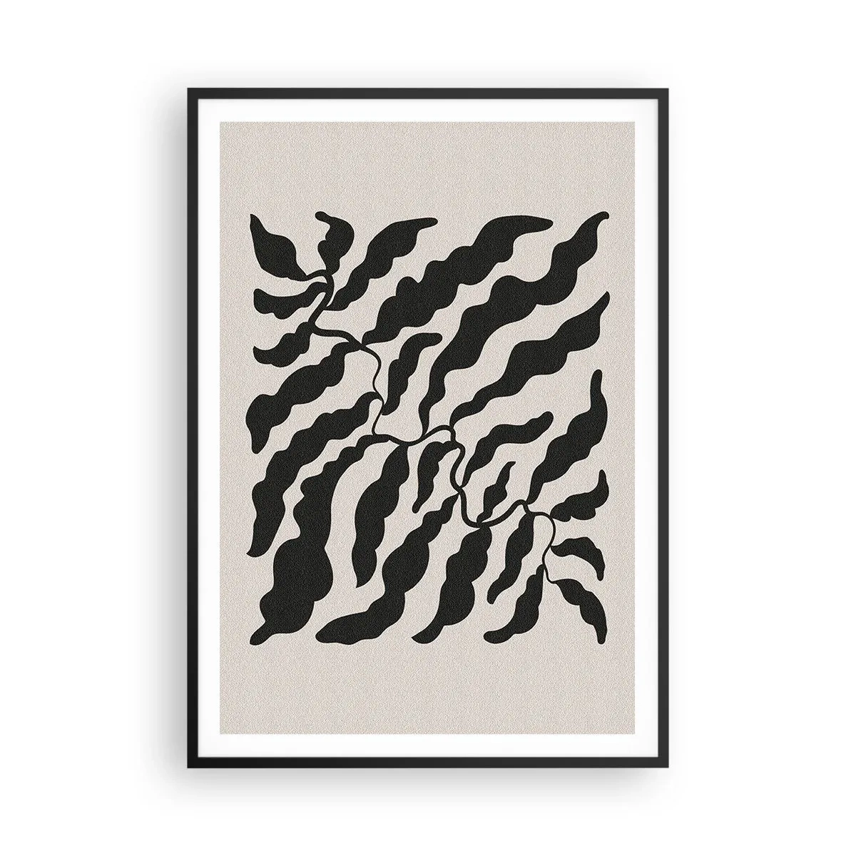 Poster în ramă neagră - Natura pătratului - 70x100 cm