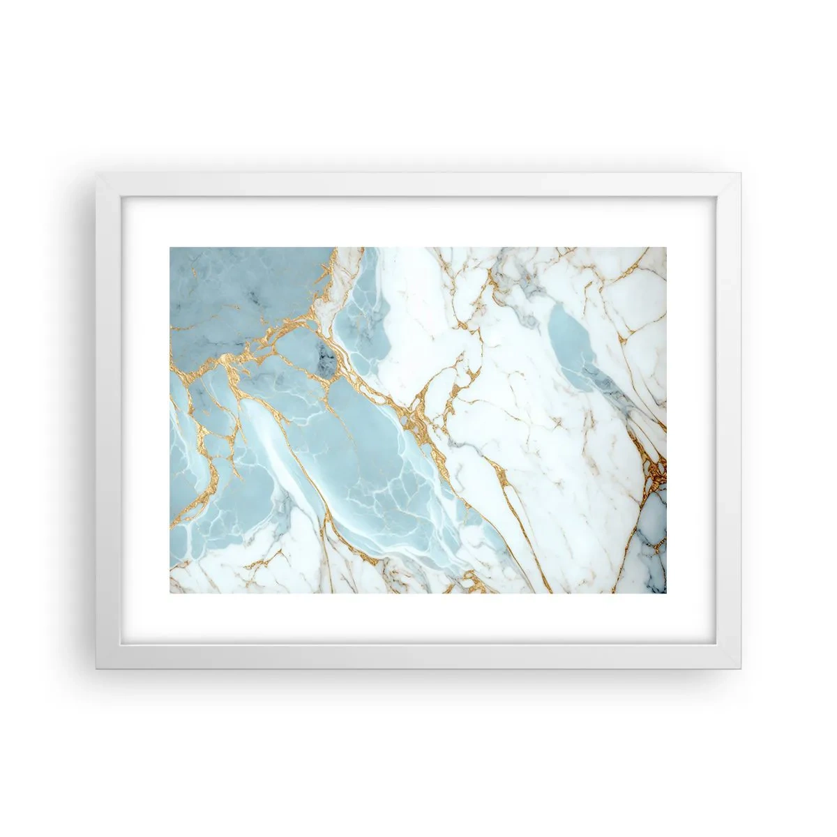 Poster în ramă albă - Bogăția pietrei - 40x30 cm