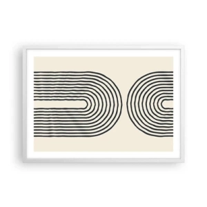 Poster în ramă albă - În curând... - 70x50 cm