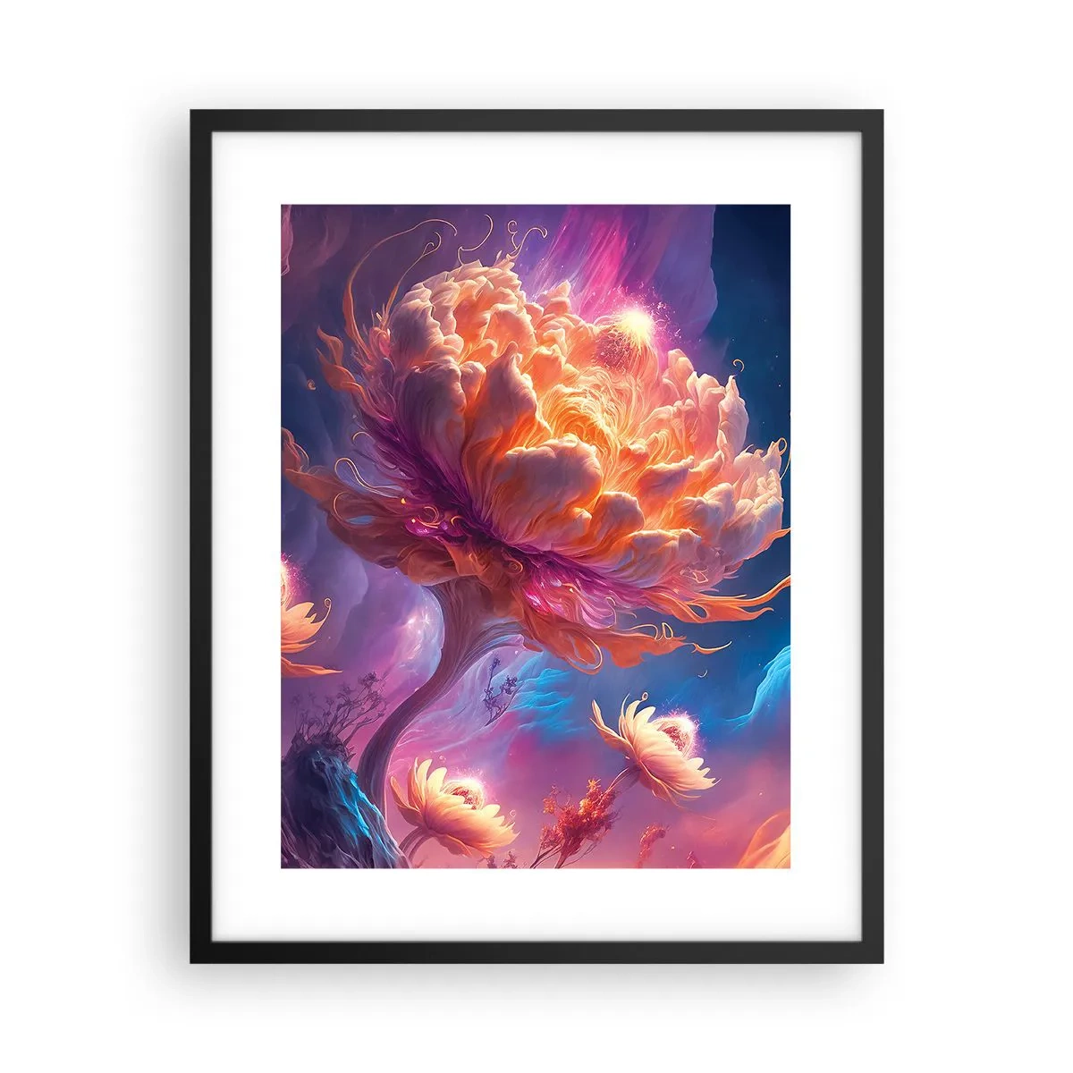 Poster în ramă neagră - O altă lume - 40x50 cm