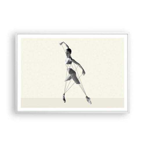 Poster în ramă albă - Într-un teatru de lumină - 100x70 cm