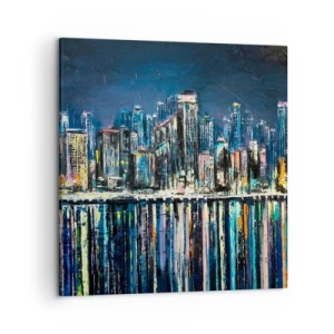 Tablou pe pânză - Cascadă de lumini - 50x50 cm