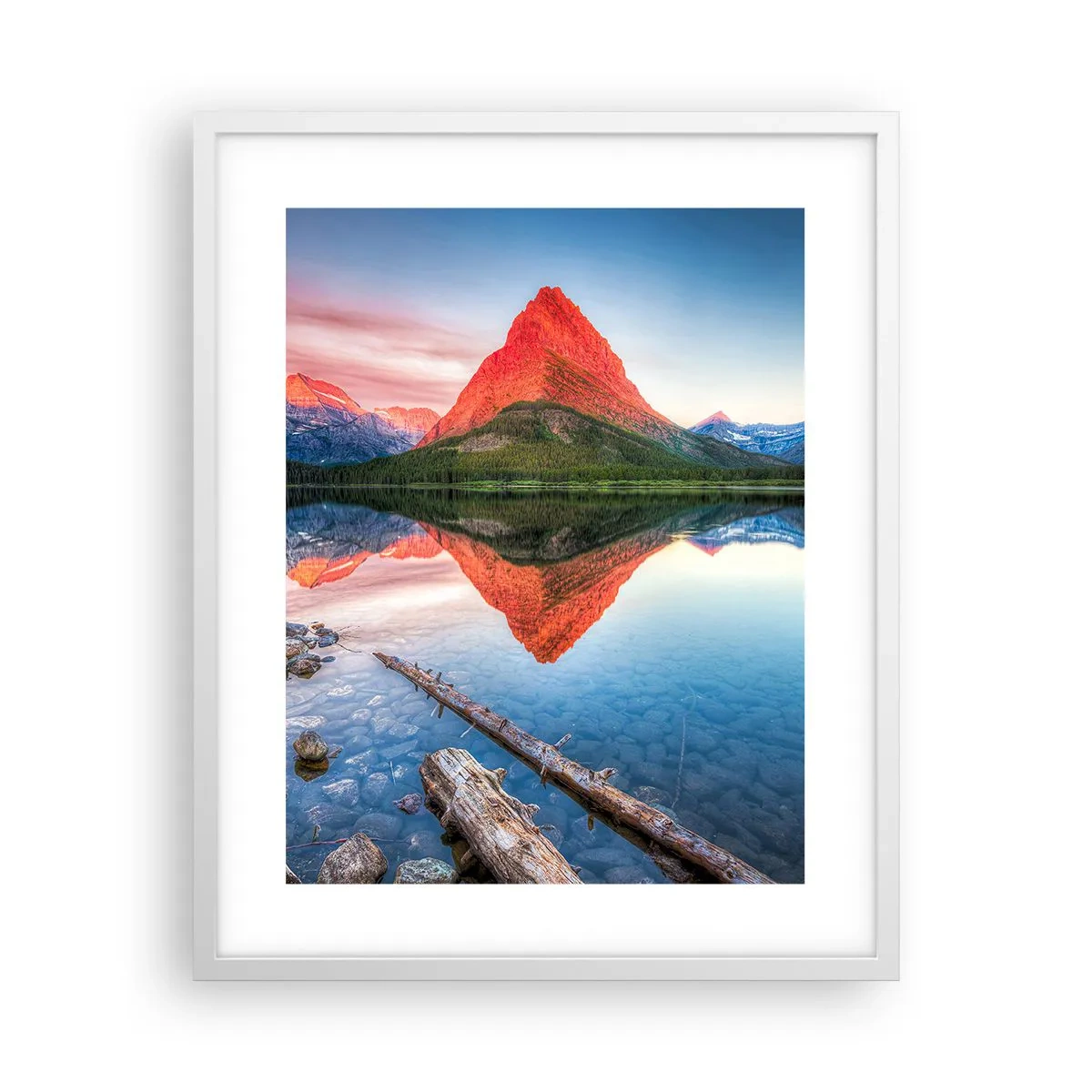 Poster în ramă albă - Căldură și frig - 40x50 cm
