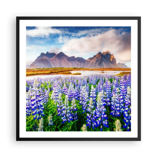 Poster în ramă neagră - Putere și severitate alături de blândețe - 60x60 cm