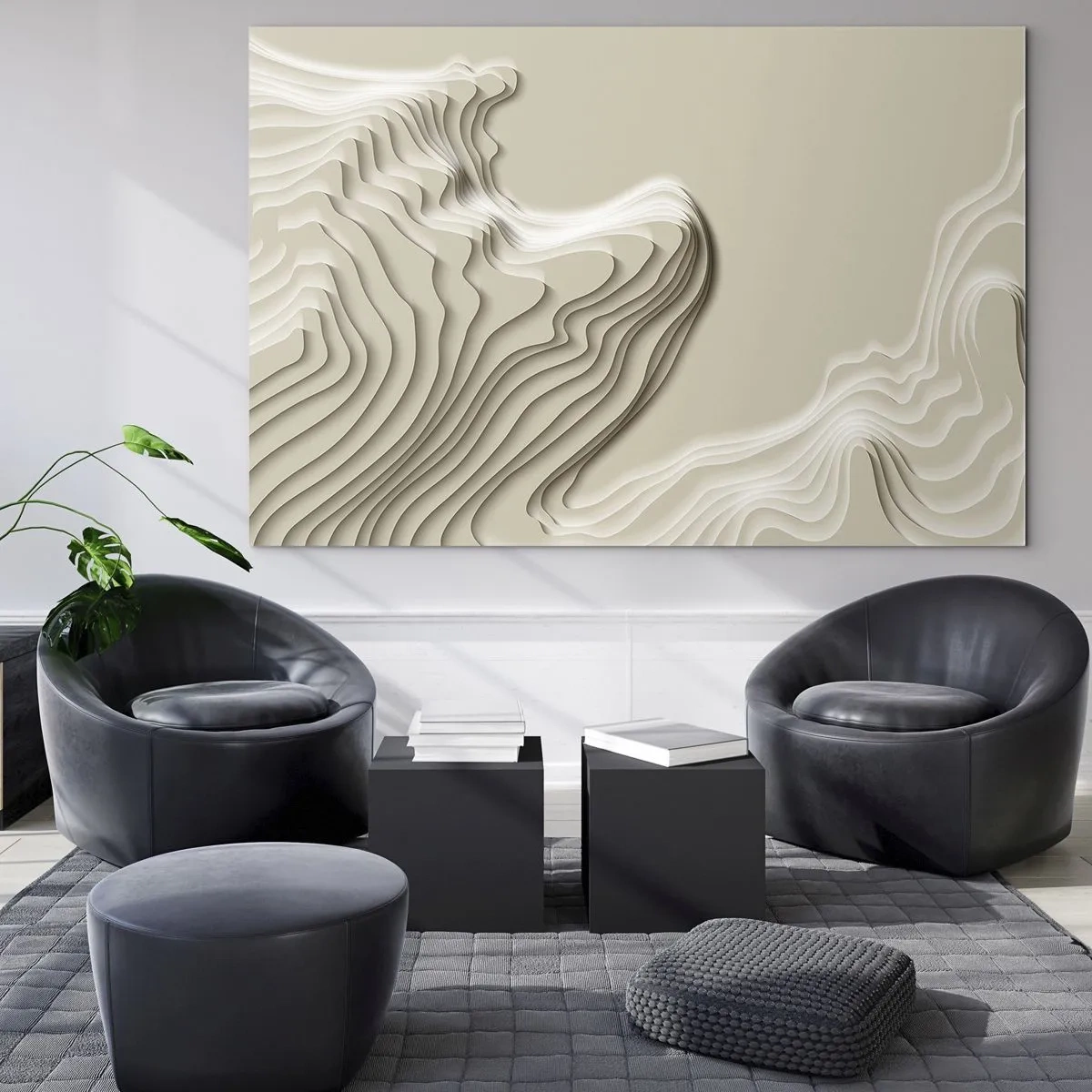 Tablou pe sticlă - Topografia artei - 120x80 cm