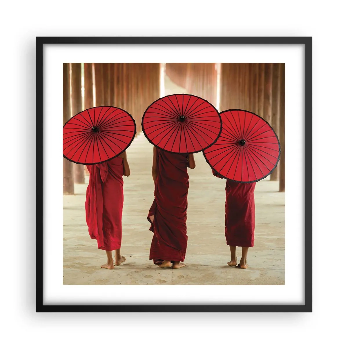 Poster în ramă neagră - Pe drumul spre Tărâmul Pur - 50x50 cm