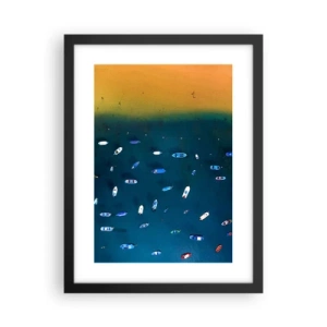 Poster în ramă neagră - Joc de vacanță - 30x40 cm