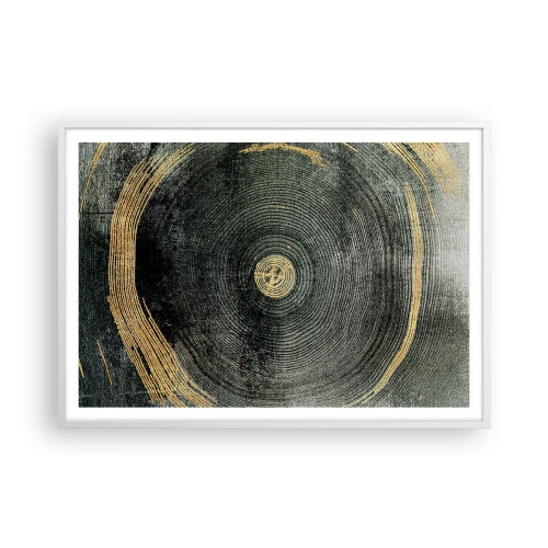 Poster în ramă albă - Schimbare și persistență - 100x70 cm