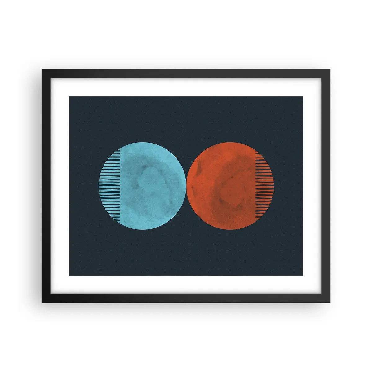 Poster în ramă neagră - Doar geometrie? - 50x40 cm