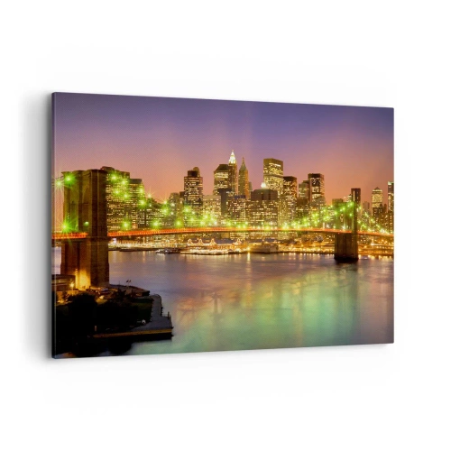 Tablou pe pânză - Lumina nu se stinge niciodată aici - 100x70 cm