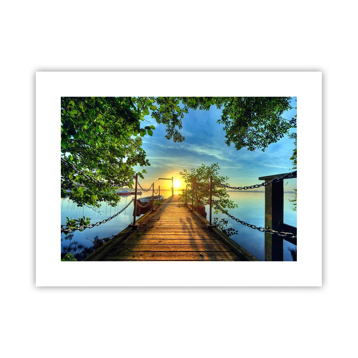 Poster - Apusul la malul apei - 40x30 cm