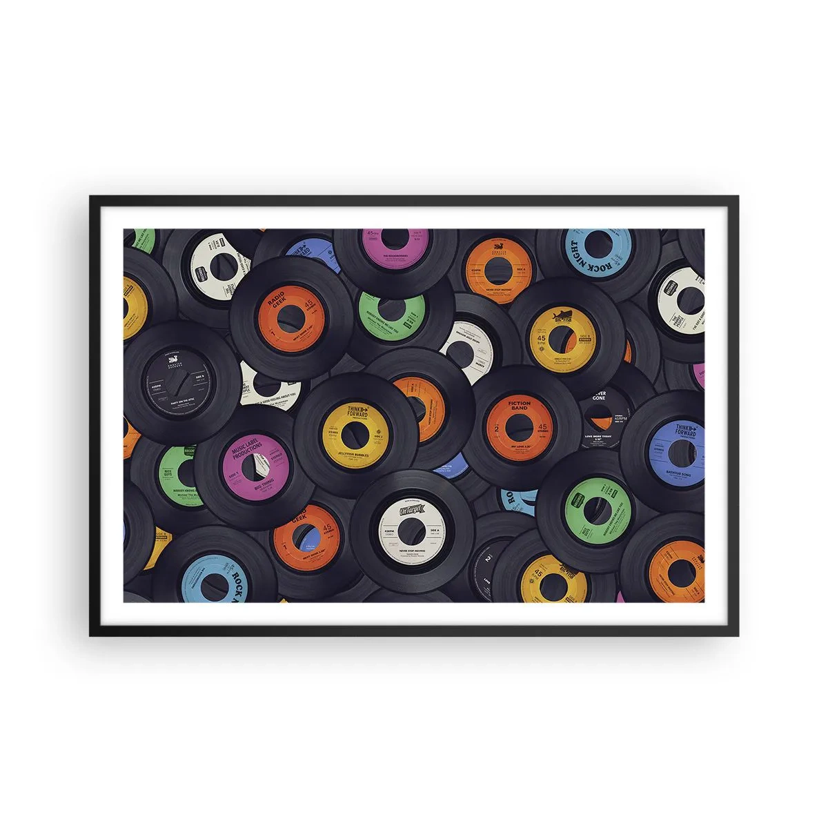 Poster în ramă neagră - Culorile clasicilor - 91x61 cm