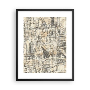 Poster în ramă neagră - Așteaptă să fie descifrat - 40x50 cm