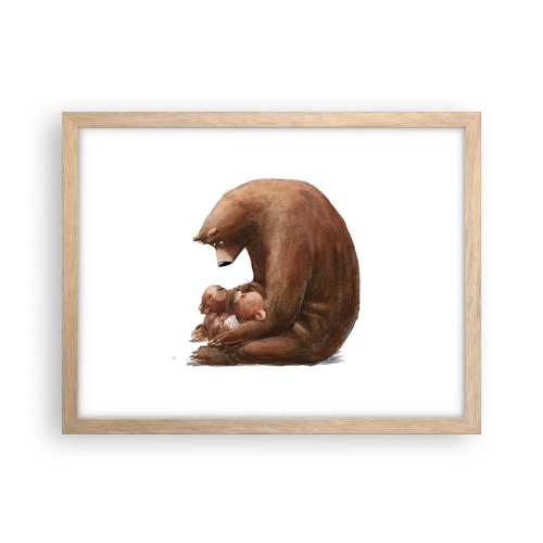 Poster în ramă de stejar deschis - Vise plăcute, copii - 40x30 cm