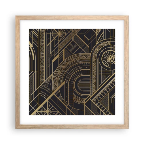 Poster în ramă de stejar deschis - Concepte, idei, planuri - 40x40 cm