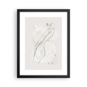 Poster în ramă neagră - Să rătăcești cu privirea - 30x40 cm