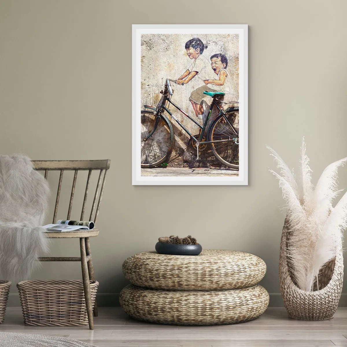 Poster în ramă albă - Adevărat sau fals? - 30x40 cm