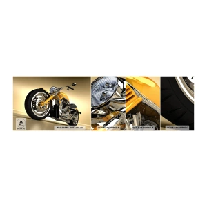 Mostră tapet autocolant Deluxe Sticker - Un vis de forță și viteză - Motocicletă, Motor, Automobile - 100x30 cm