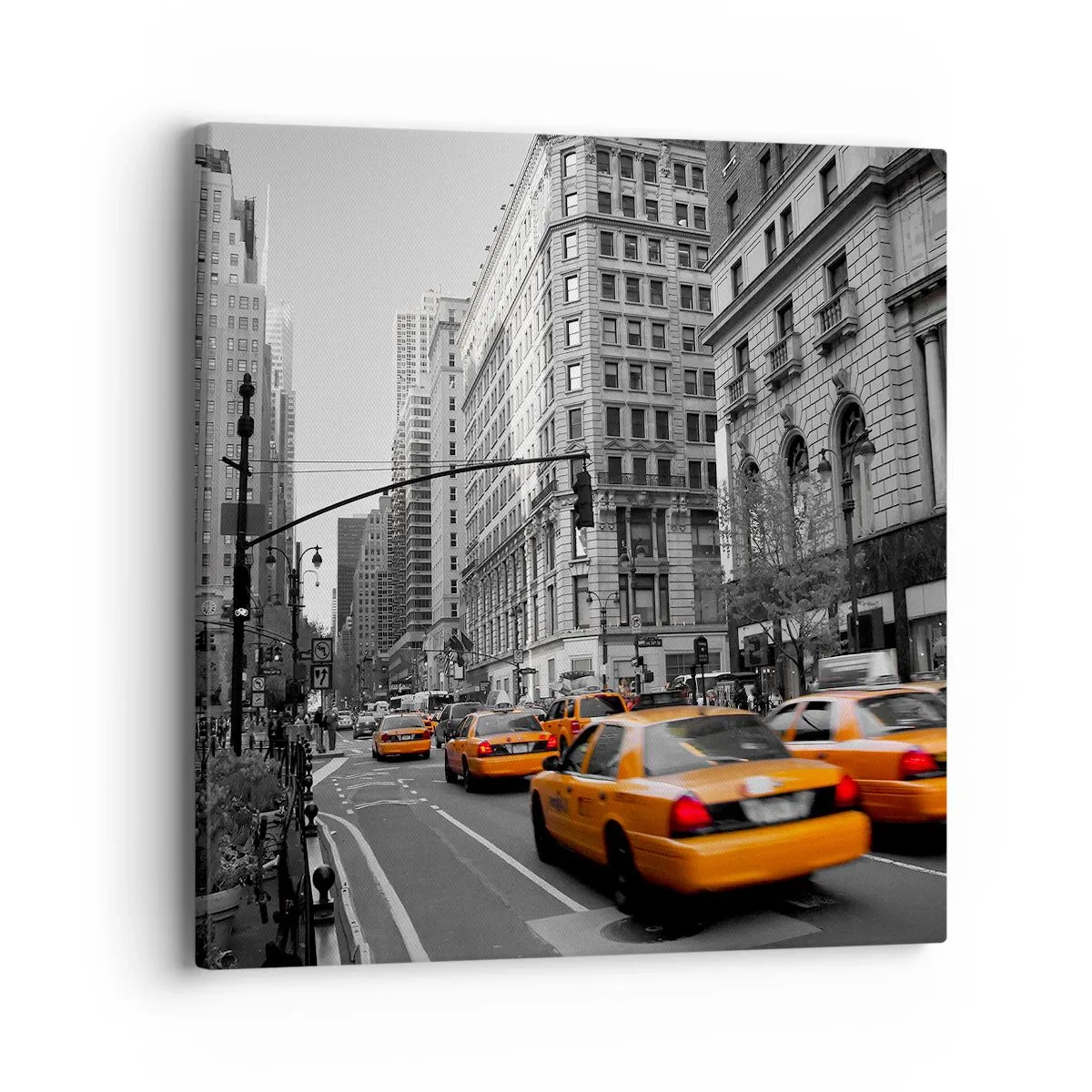 Tablou pe pânză - Soarele marelui oraș - 40x40 cm