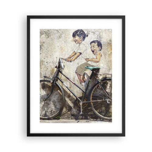 Poster în ramă neagră - Adevărat sau fals? - 40x50 cm