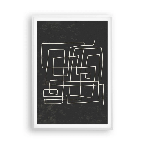 Poster în ramă albă - Nu atât de simplu - 70x100 cm
