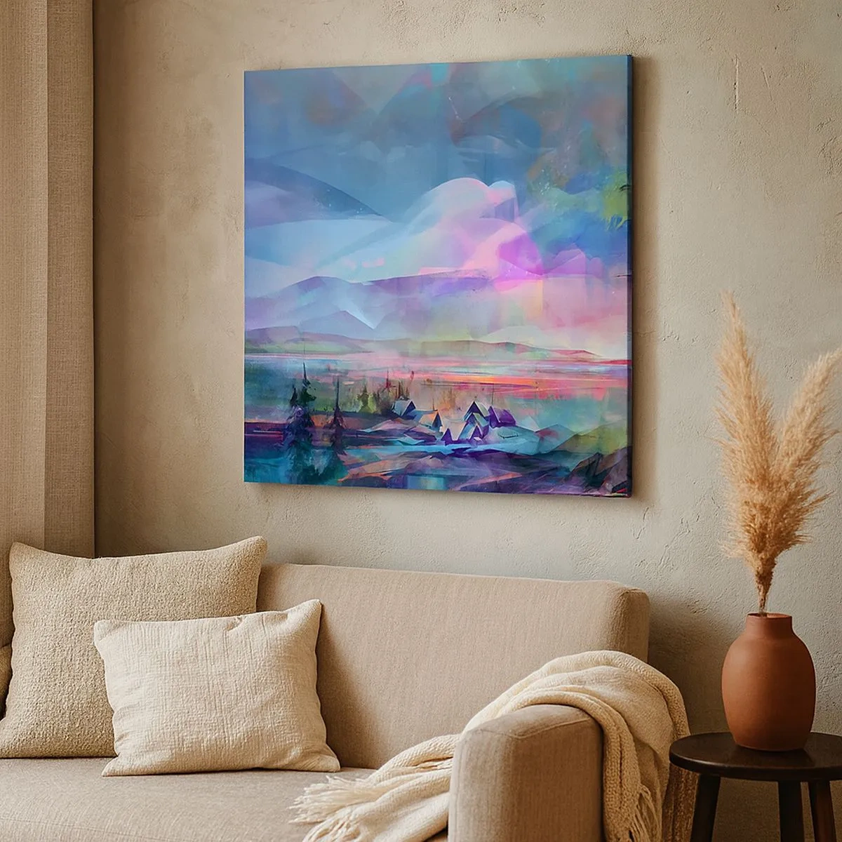 Tablou pe pânză - Sub un cer binevoitor - 30x30 cm