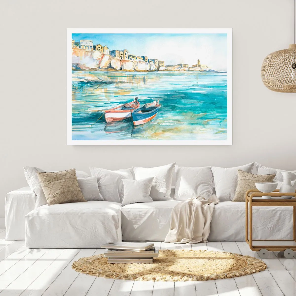 Poster - Peisaj în azur - 91x61 cm