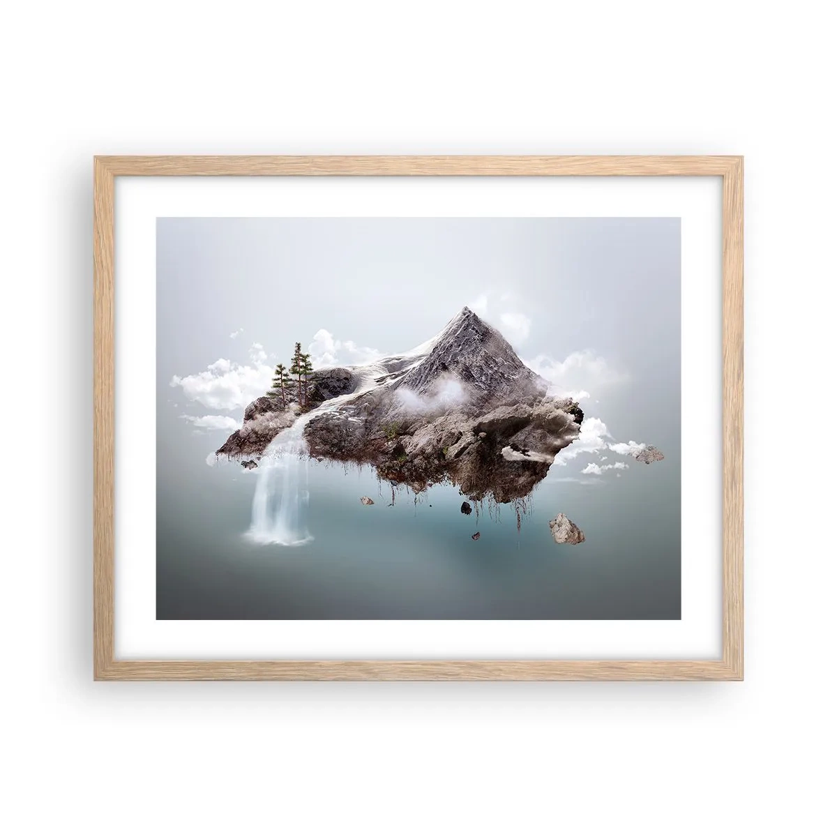 Poster în ramă de stejar deschis - Prin ochii unui suprarealist - 50x40 cm