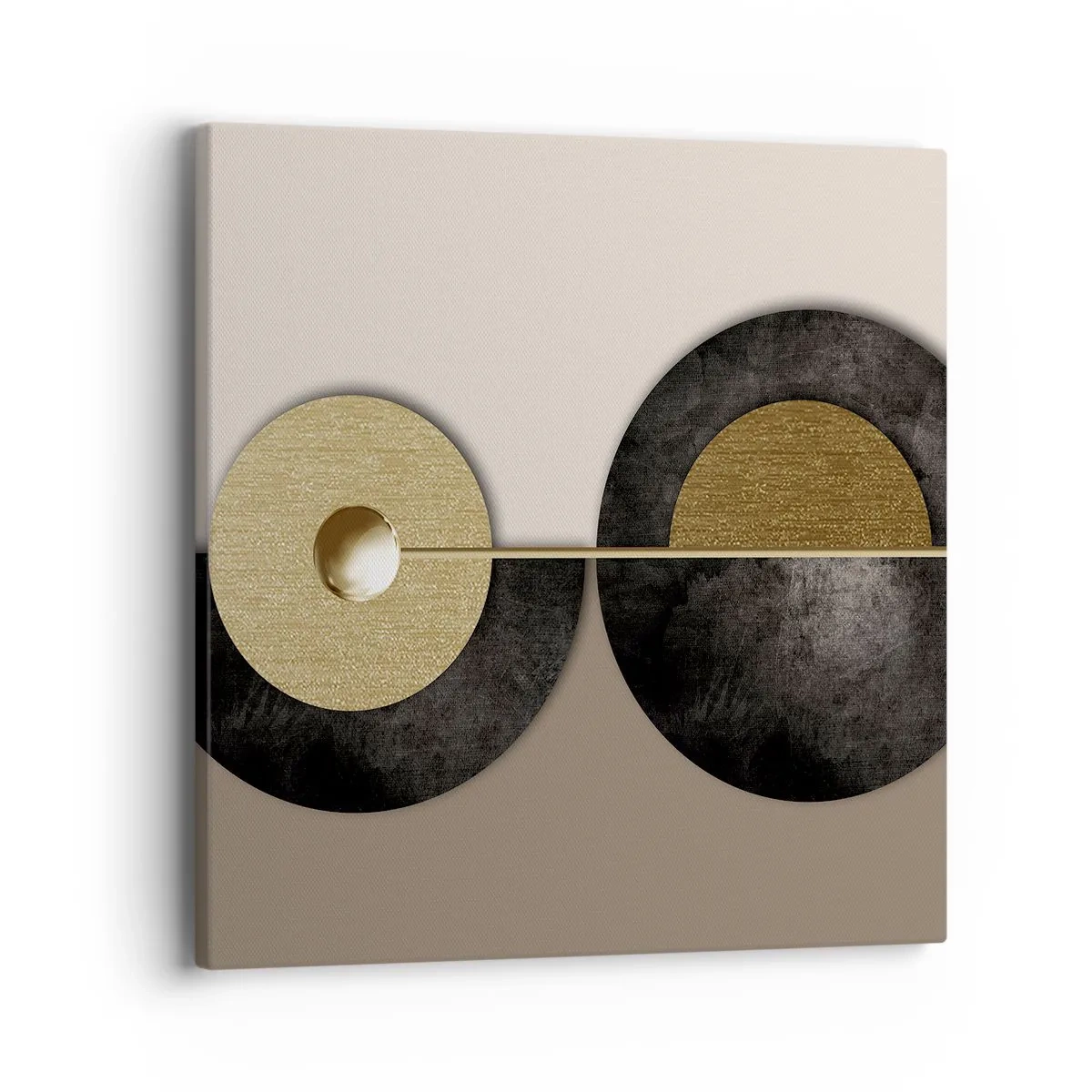 Tablou pe pânză - Variații în jurul unui cerc - 40x40 cm