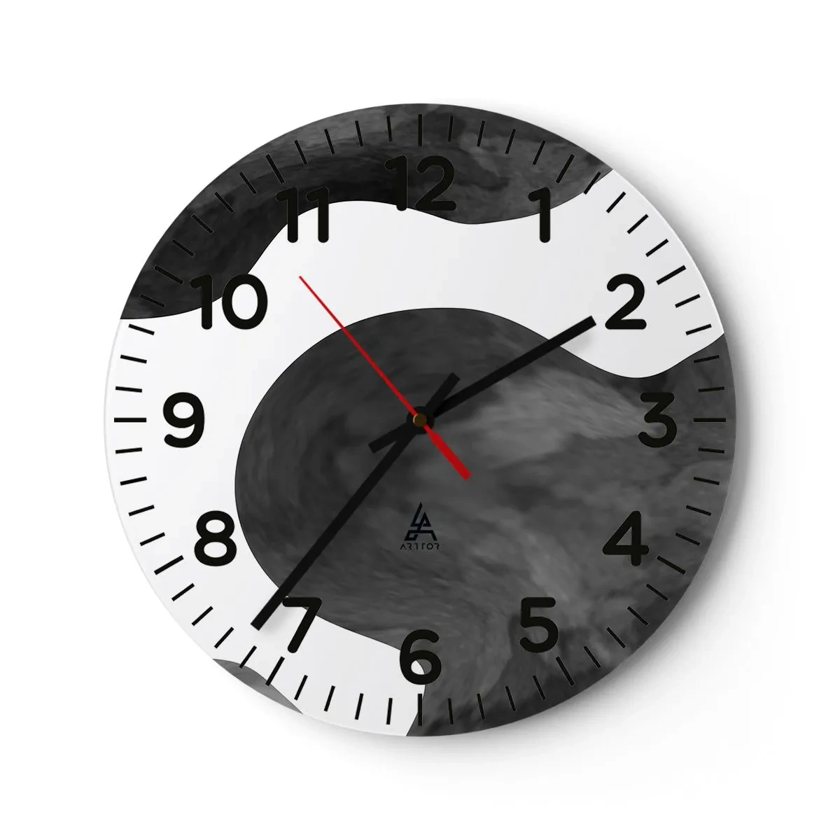 Ceas de perete - Ceas pe sticlă - Calea Lactee - 40x40 cm