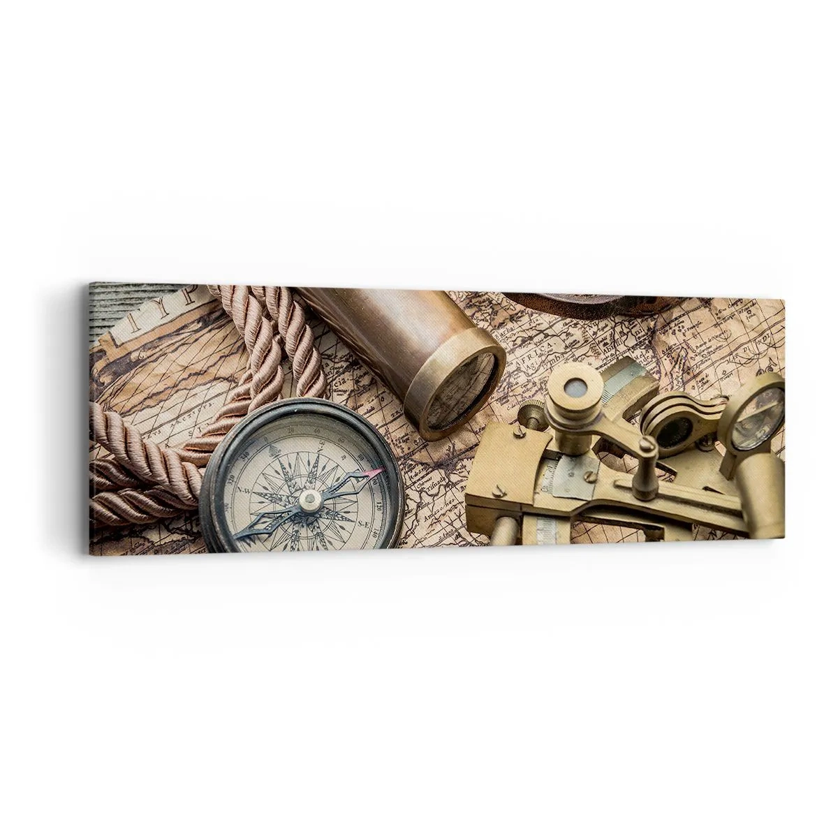 Tablou pe pânză - Stabilește cursul - 90x30 cm