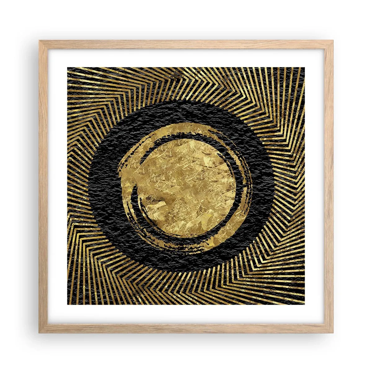 Poster în ramă de stejar deschis - Compoziție glamour - 50x50 cm