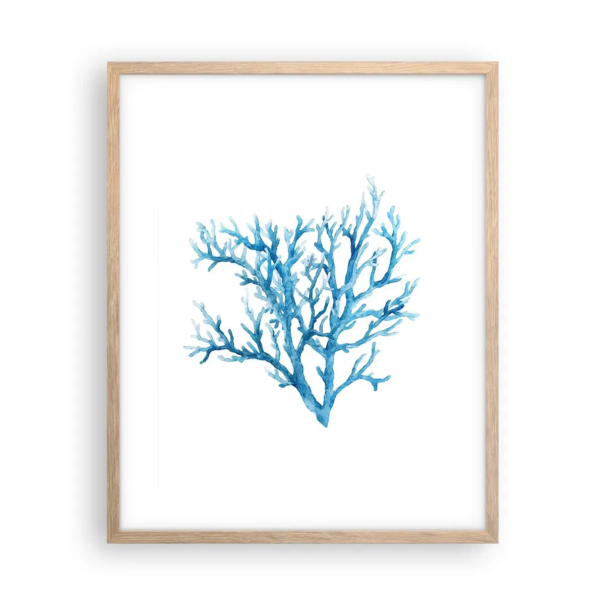 Poster în ramă de stejar deschis - Filigranul marin - 40x50 cm