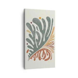 Tablou pe pânză - Frunză multicoloră - 45x80 cm