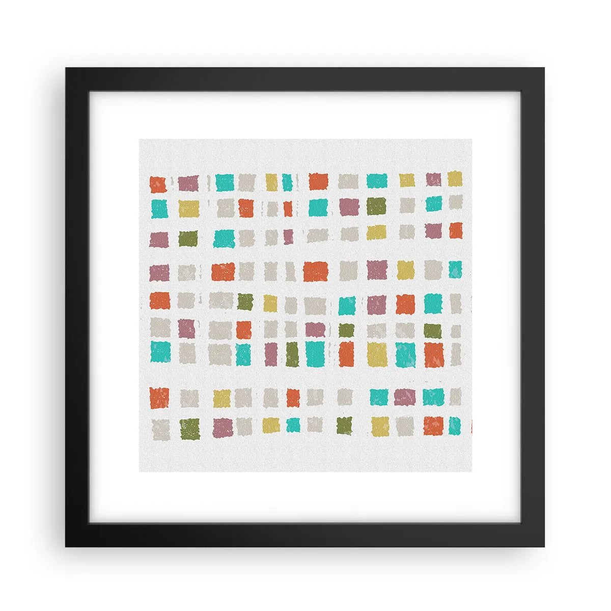 Poster în ramă neagră - Joc necunoscut - 30x30 cm