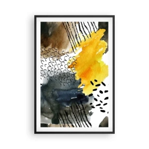 Poster în ramă neagră - O întâlnire a elementelor - 61x91 cm