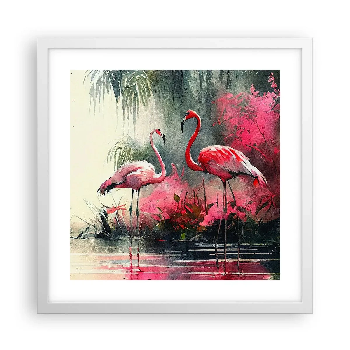Poster în ramă albă - O lecție de farmec natural - 40x40 cm