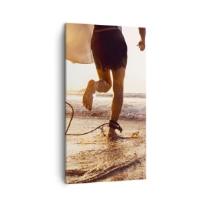 Tablou pe pânză - Pentru a întâmpina valul - 45x80 cm