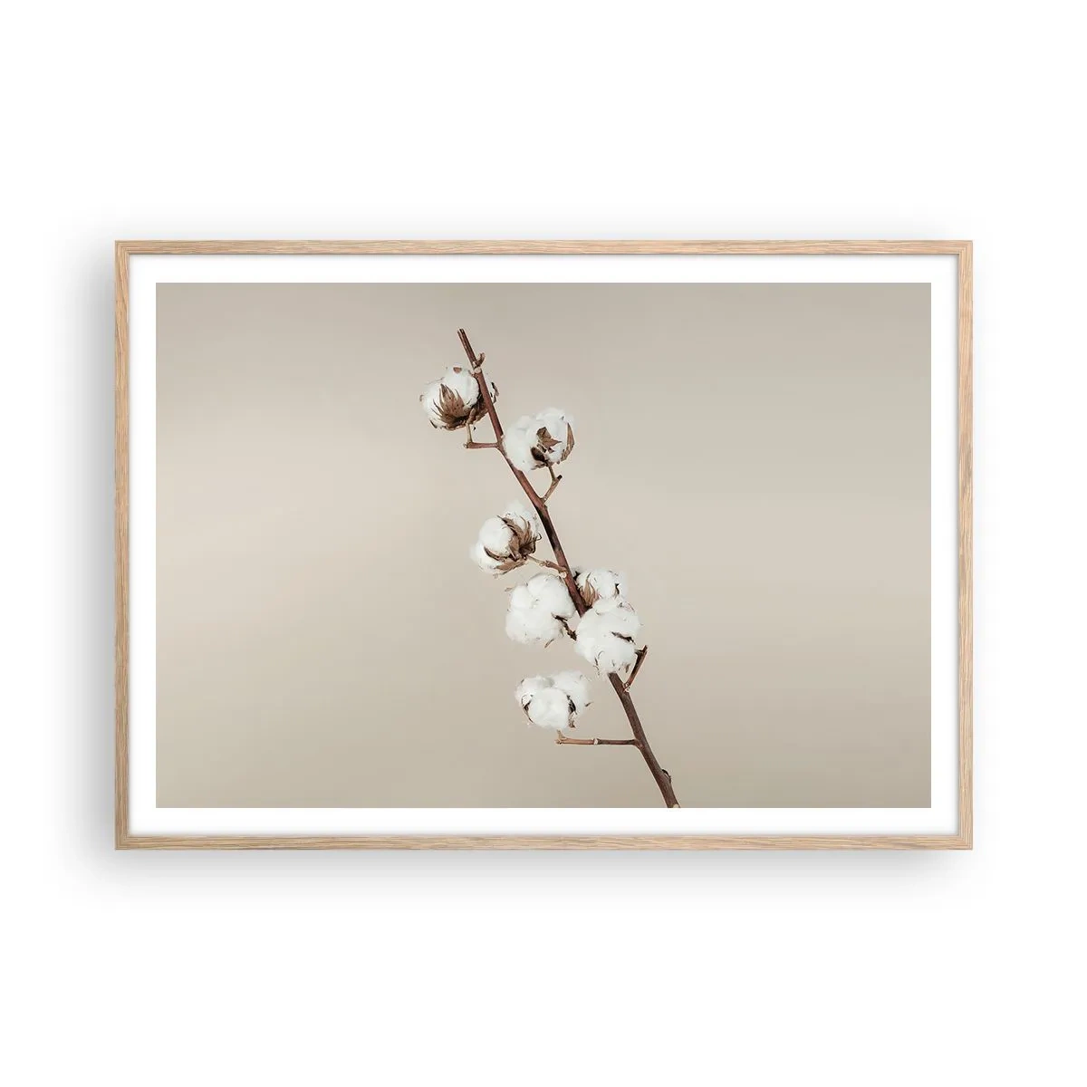 Poster în ramă de stejar deschis - La sursa moliciunii - 100x70 cm