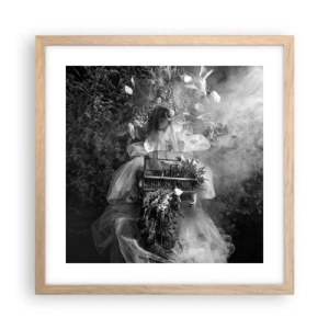 Poster în ramă de stejar deschis - Mama însăși - Natura - 40x40 cm