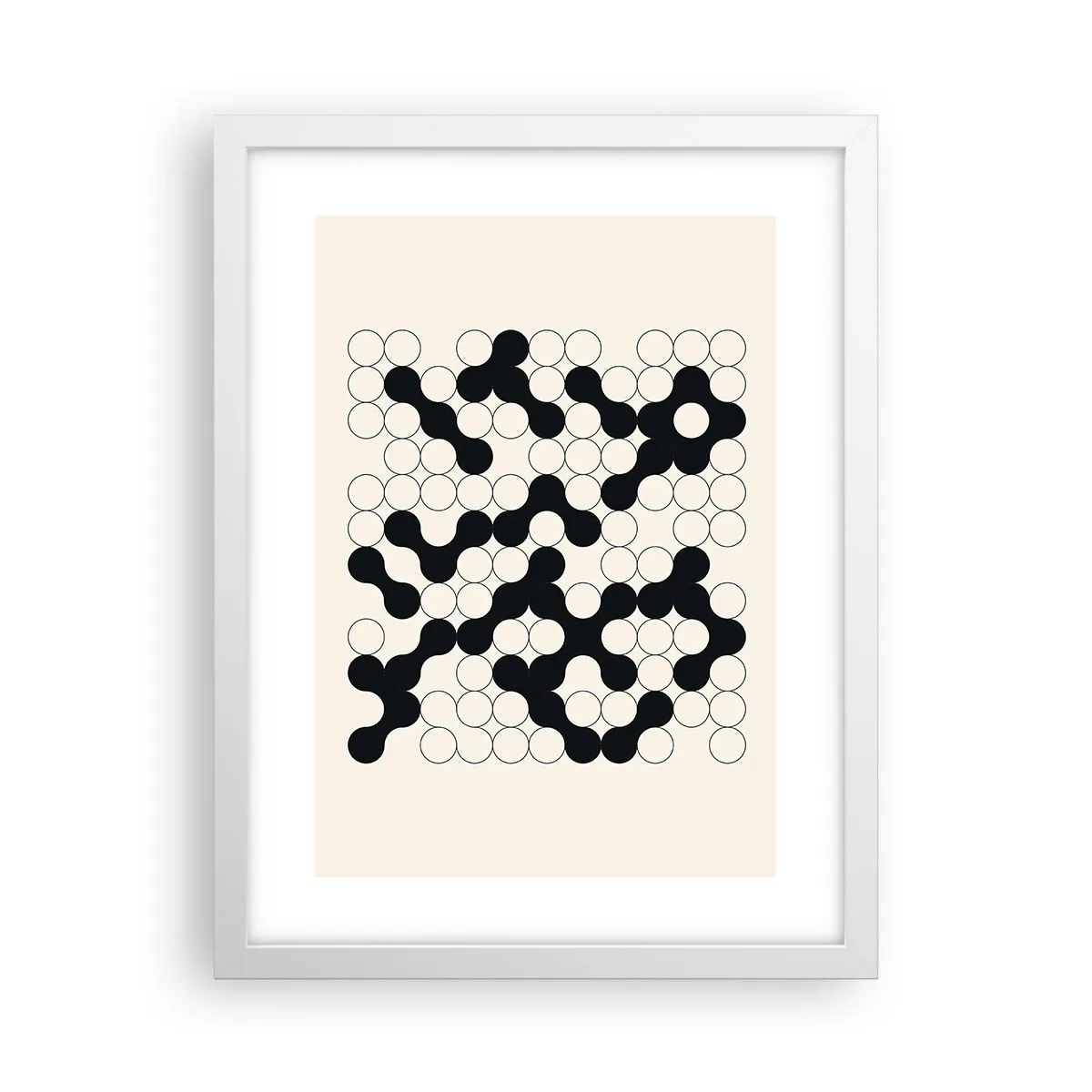 Poster în ramă albă - Joc chinezesc - o variație - 30x40 cm