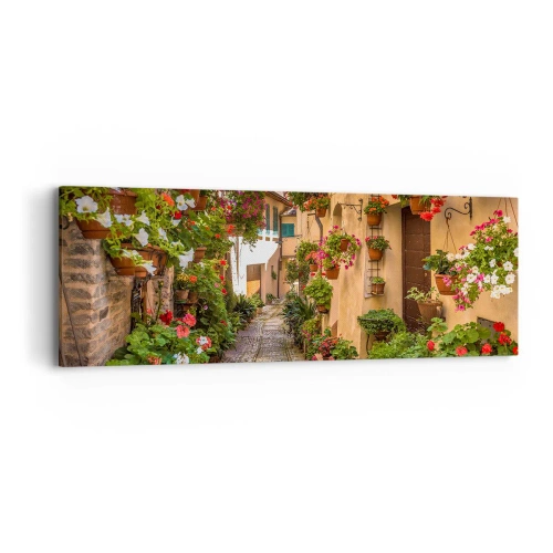Tablou pe pânză - Străduță italiană - 90x30 cm