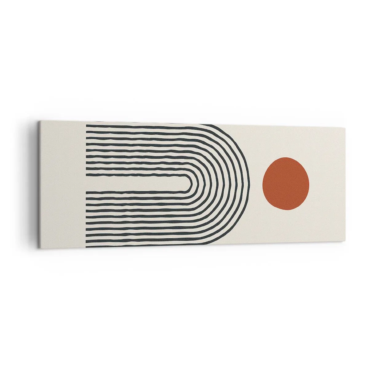 Tablou pe pânză - Magnetismul formelor și al culorilor - 140x50 cm