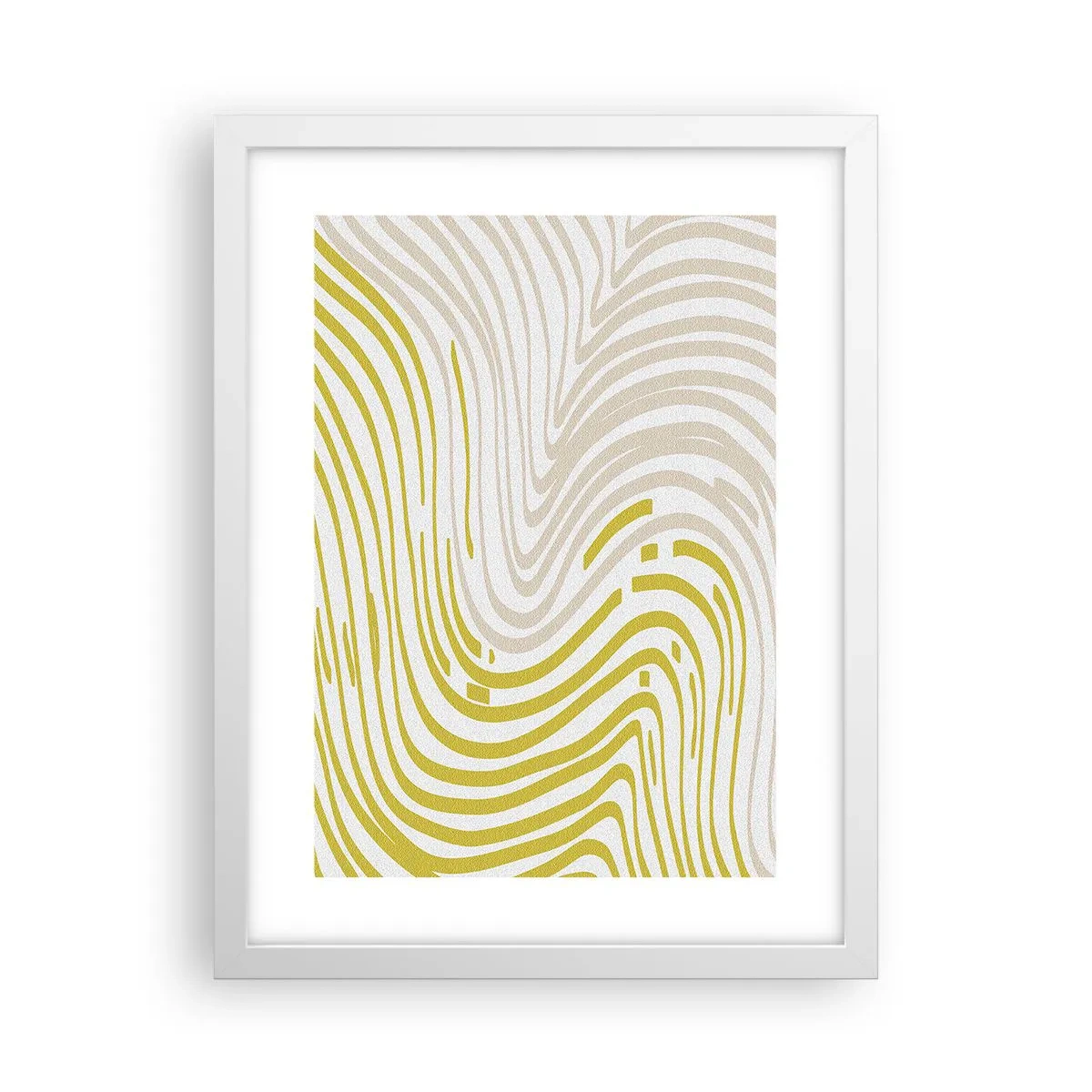 Poster în ramă albă - Compoziție cu cambrare ușoară - 30x40 cm