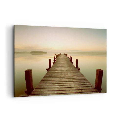 Tablou pe pânză - Înainte de răsărit, zori, lumină - 100x70 cm