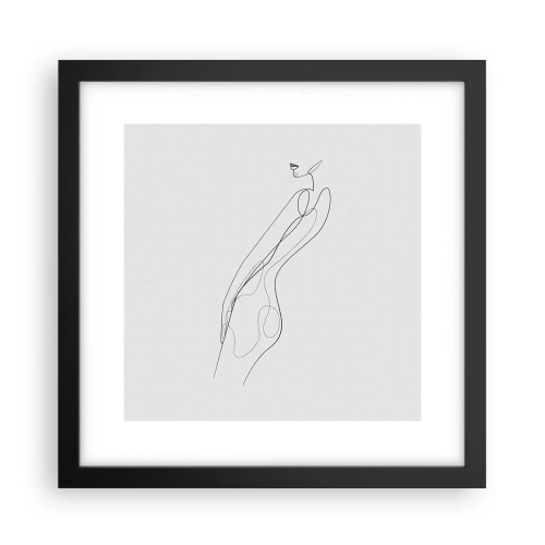 Poster în ramă neagră - Abia o promisiune - 30x30 cm